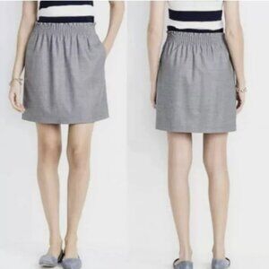 J Crew Sidewalk Skirt Gray Pockets Style J4492 size 4